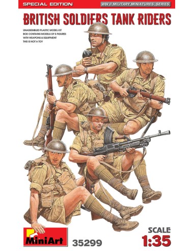 British Soldiers Tank Riders. Special Edition