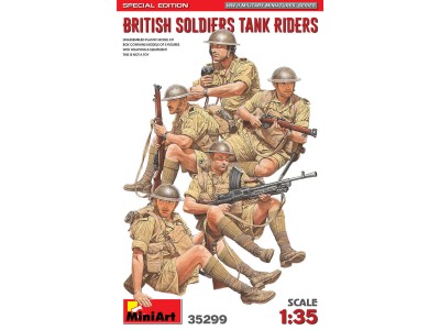 British Soldiers Tank Riders. Special Edition