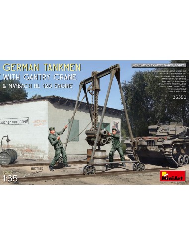 German Tankmen with Gantry Crane & Maybach HL...