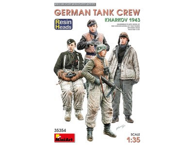 German Tank Crew.Kharkov 1943. Resin Heads