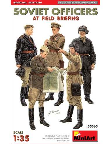 SOVIET OFFICERS AT FIELD BRIEFING. SPECIAL EDITION