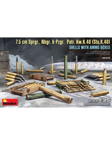 7.5 cm Sprgr., Nbgr. & Pzgr.  Patr. Kw.K.40...