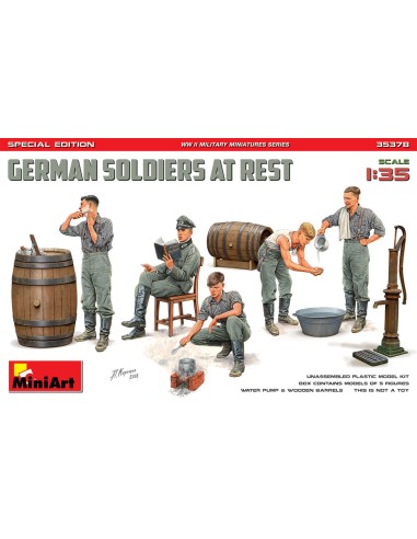 GERMAN SOLDIERS AT REST. SPECIAL EDITION