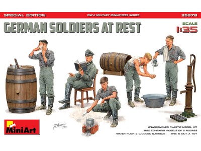GERMAN SOLDIERS AT REST. SPECIAL EDITION