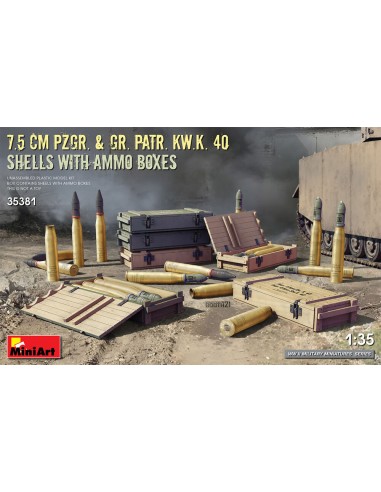 7.5 cm Pzgr. & Gr. Patr. Kw.K. 40  Shells with...