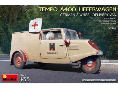Tempo A400 Lieferwagen. German 3-Wheel Delivery Van