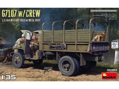 G7107 w/CREW 1,5t 4X4 CARGO TRUCK w/METAL BODY