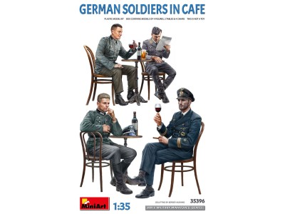 German Soldiers in Cafe