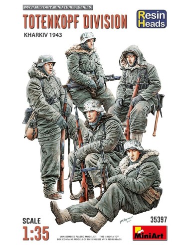 Totenkopf Division. Kharkov 1943. Resin Heads