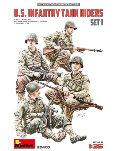 U.S. Infantry Tank Riders. Set 1
