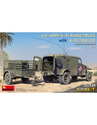 US Army K-51 Radio Truck w/K-52 Trailer....