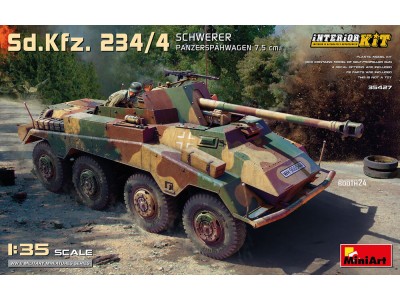 Sd.Kfz. 234/4 Schwerer Panzerspahwagen 7,5 cm. Interior Kit