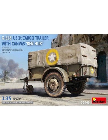 G-518 US 1t Cargo Trailer Ben Hur w/Canvas