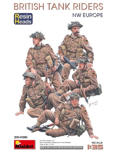 British Tank Riders (NW Europe). Resin Heads