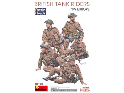 British Tank Riders (NW Europe). Resin Heads