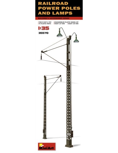 Railroad Power Poles & Lamps