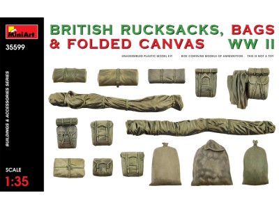British Rucksacks, Bags & Folded Canvas WW2
