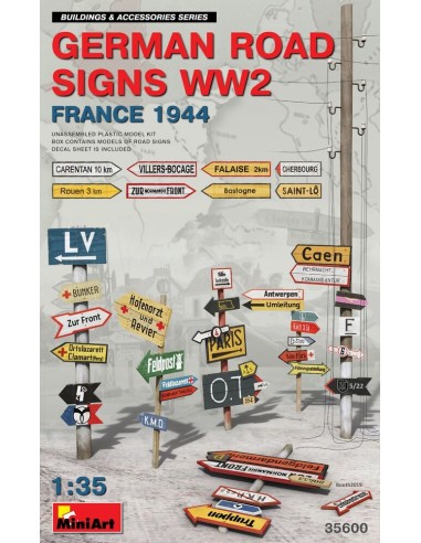 German Road Signs WW2 (France 1944)