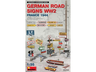 German Road Signs WW2 (France 1944)