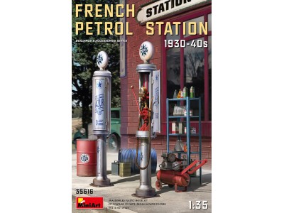 French Petrol Station 1930-40S