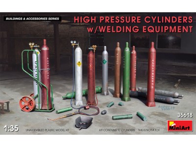 High Pressure Cylinders w/Welding Equipment