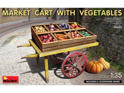 Market Cart with Vegetables