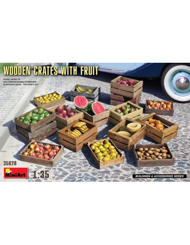 Wooden Crates with Fruit