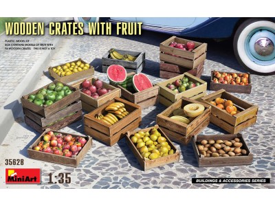 Wooden Crates with Fruit