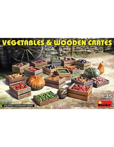 Vegetables & Wooden Crates