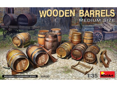 Wooden Barrels. Medium Size