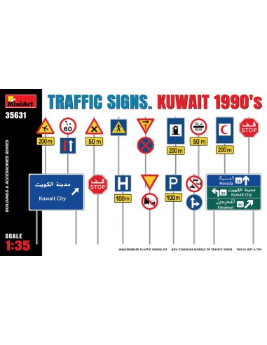 Traffic Signs. Kuwait 1990's