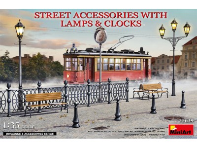 Street Accessories With Lamps & Clocks