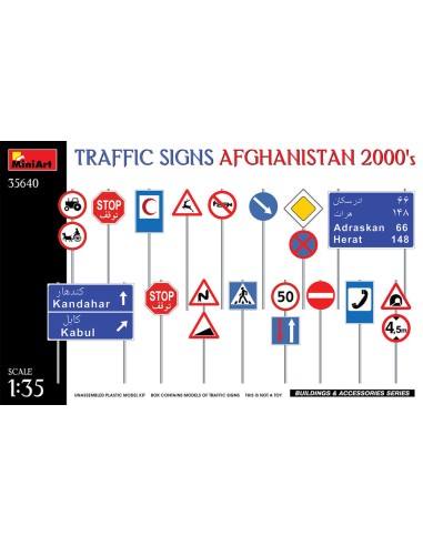 Traffic Signs. Afghanistan 2000's