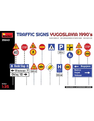 Traffic Signs. Yugoslavia 1990's
