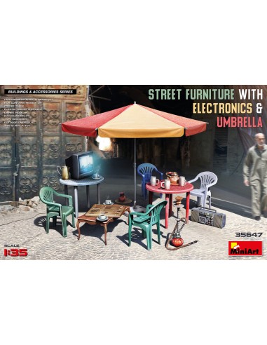 Street Furniture With Electronics & Umbrella