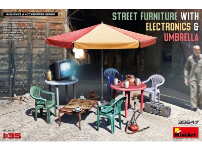 Street Furniture With Electronics & Umbrella