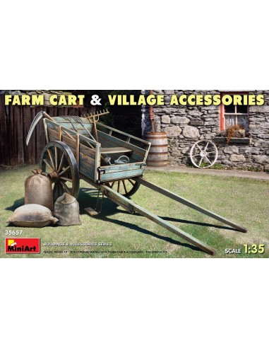 Farm Cart with Village Accessories
