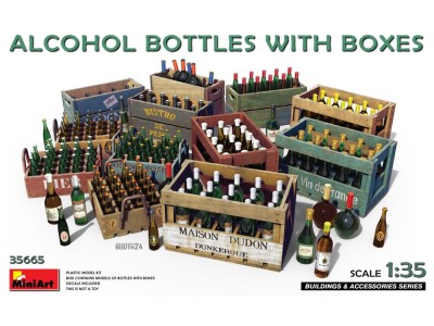 Alcohol Bottles w/Boxes
