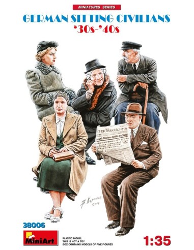 German Sitting Civilians '30s-'40s