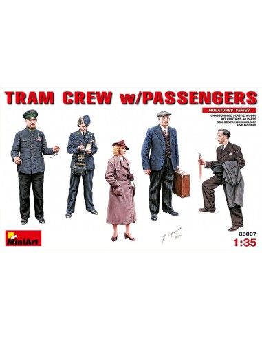 Tram Crew with Passengers