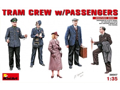 Tram Crew with Passengers