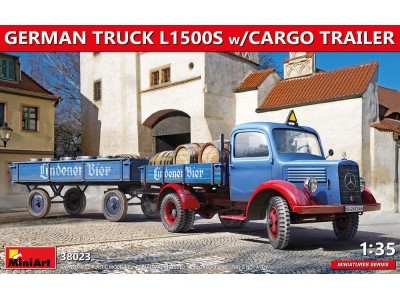 German Truck L1500S W/Cargo Trailer