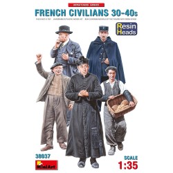 French Civilians '30-'40s. Resin Heads