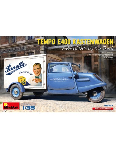 Tempo E400 Kastenwagen 3-Wheel Delivery Box Track