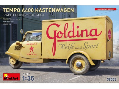 Tempo A400 Kastenwagen 3-Wheel Delivery Box Truck