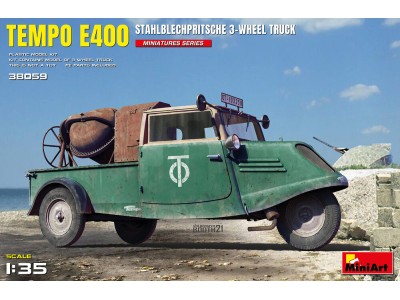 Tempo E400 StahlblechPritsche 3-Wheel Truck