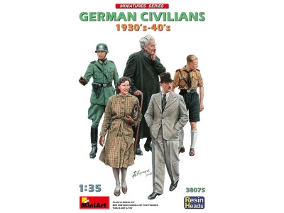 German Civilians 1930-40s. Resin Heads