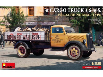 3t Cargo Truck 3,6-36S. Pritsche-Normal-Type