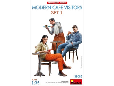 Modern Cafe Visitors Set #1