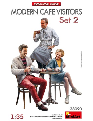 Modern Cafe Visitors Set #2